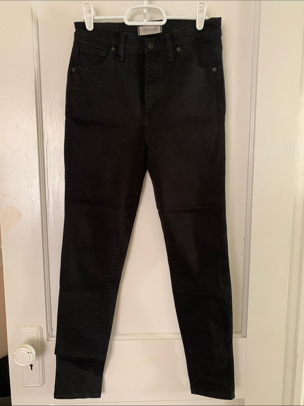 Madewell High-Rise Black Slim Jeans